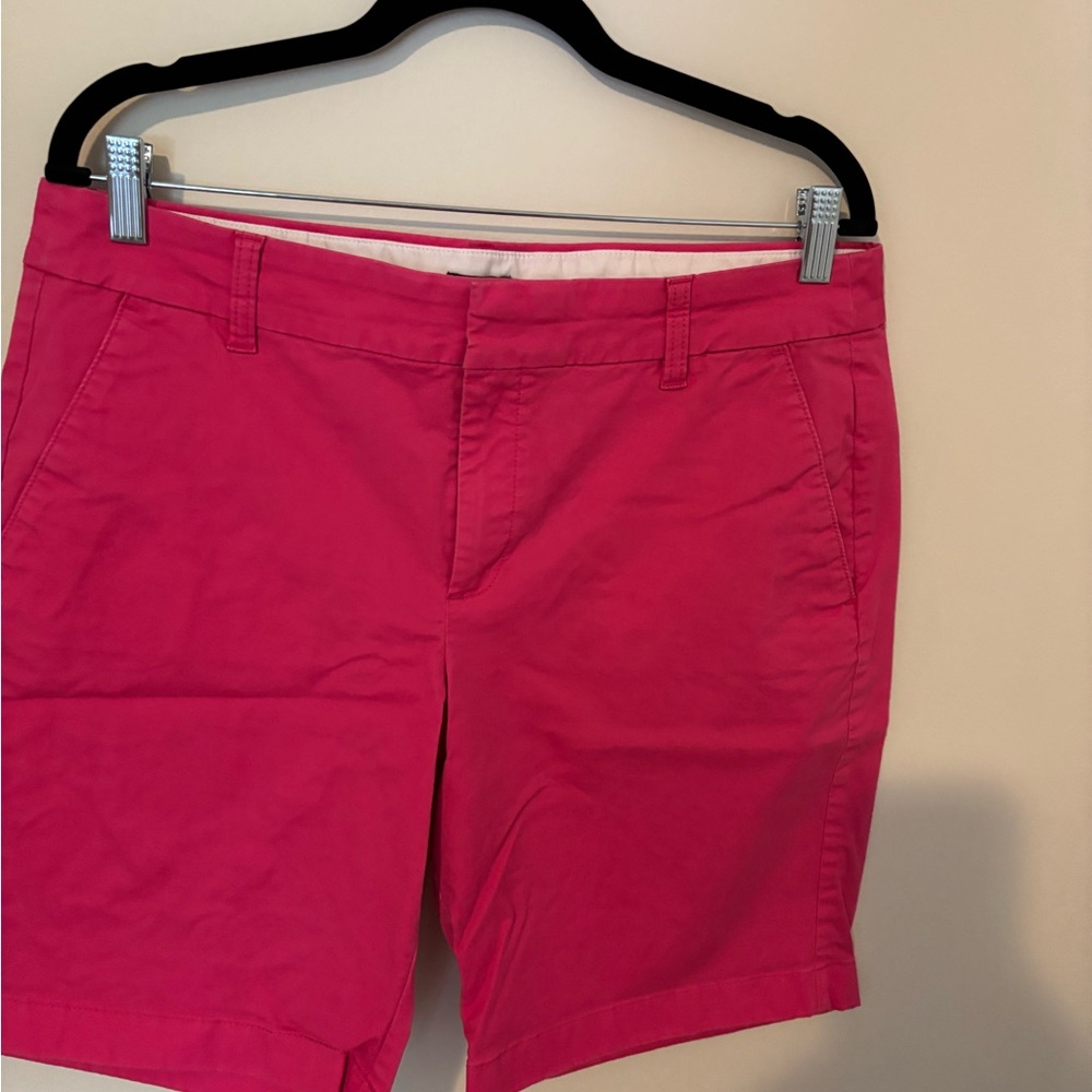 J. Crew Pink Chino Bermuda Shorts